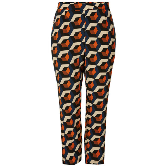 Y.A.S - PUZZLE PANT M. GRAFISK PRINT