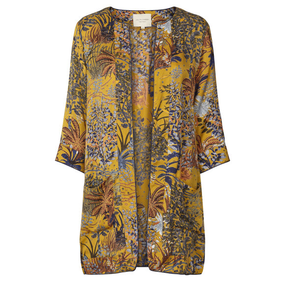 LOLLYS LAUNDRY - SIKA GUL MULTIPRINTET KIMONO