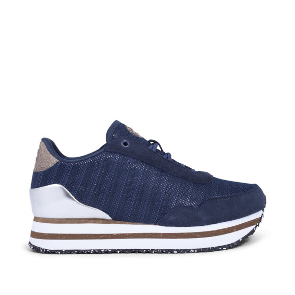 WODEN - NAVY ELLA SNEAKERS M. PLATEAU