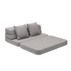 BY KLIPKLAP - KK 3 fold sofa - Multi grey w. grey