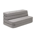 BY KLIPKLAP - KK 3 fold sofa - Multi grey w. grey