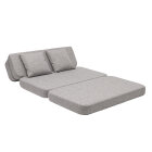 BY KLIPKLAP - KK 3 fold sofa XL soft - Multi grey w. grey