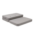 BY KLIPKLAP - KK 3 fold sofa XL soft - Multi grey w. grey