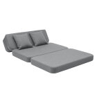 BY KLIPKLAP - KK 3 fold sofa XL soft - Blue grey w. grey