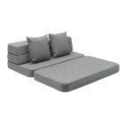 BY KLIPKLAP - KK 3 fold sofa XL soft - Blue grey w. grey