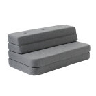 BY KLIPKLAP - KK 3 fold sofa XL soft - Blue grey w. grey