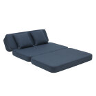 BY KLIPKLAP - KK 3 fold sofa XL soft - Dark blue w. black