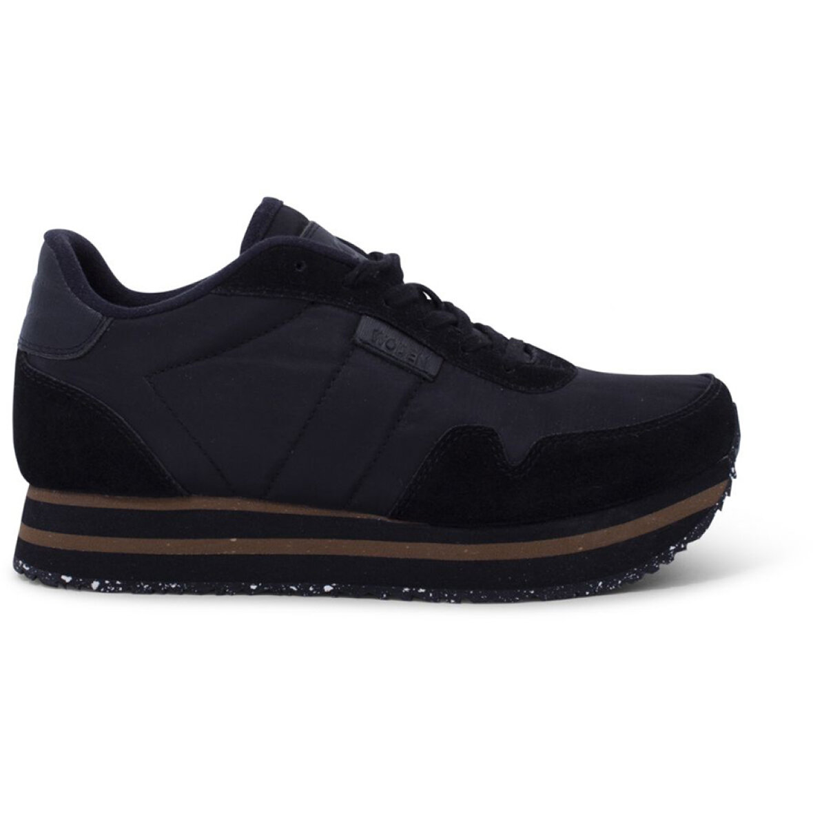 SCHELDE | GIV-GAVER.DK - SKO - WODEN - SORT SNEAKERS M. PLATEAU