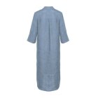 TIFFANY - Long Shirt, Mid Blue, Linen