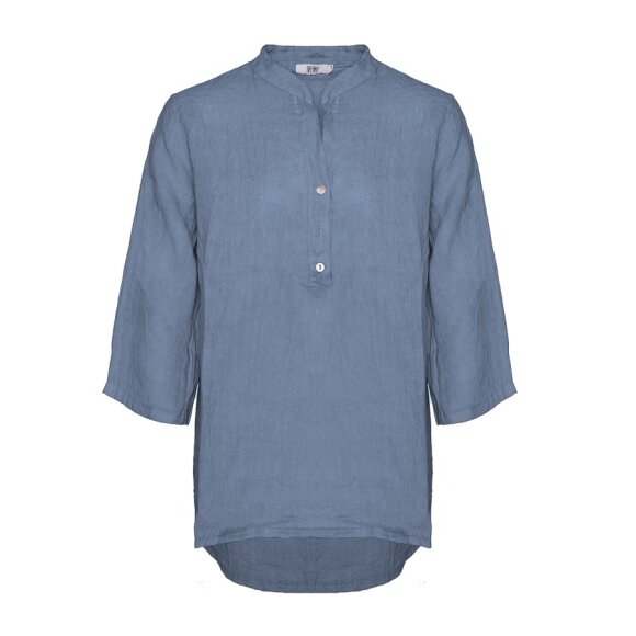 TIFFANY - Shirt, Jeans Blue, Linen