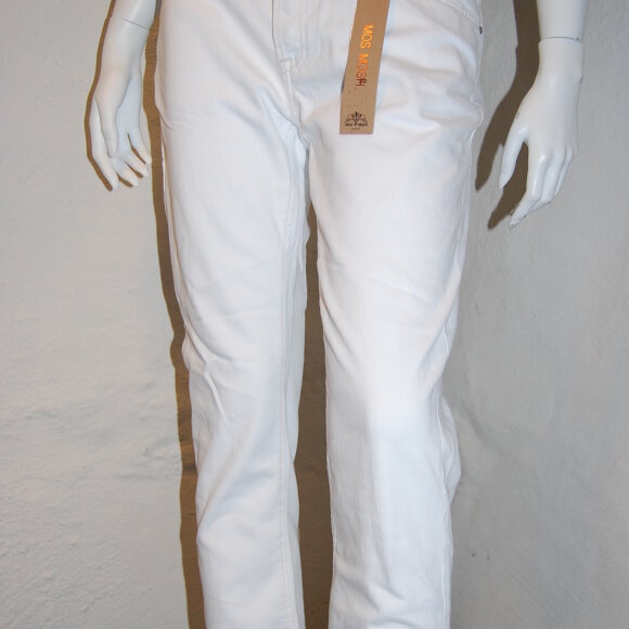 MOS MOSH - HVID JEANS M. FEDE DETALJER