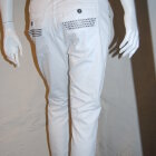 MOS MOSH - HVID JEANS M. FEDE DETALJER