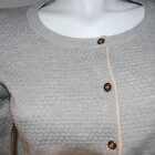 GRÅ STRIK CARDIGAN