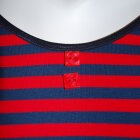 NAVY-RØD-STRIBET KJOLE