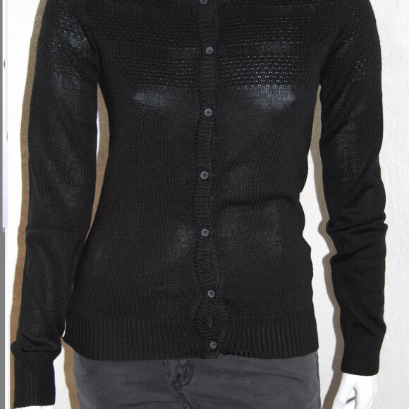 SAMSØE SAMSØE - SORT STRIKCARDIGAN