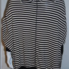 JUST FEMALE - SORT/ECRU OVERSIZE STRIK