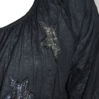 SORT BLUSE M. STJERNER