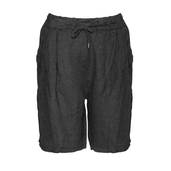 TIFFANY - SHORTS, BLACK, LINEN