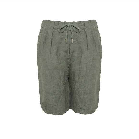 TIFFANY - SHORTS, ARMY, LINEN