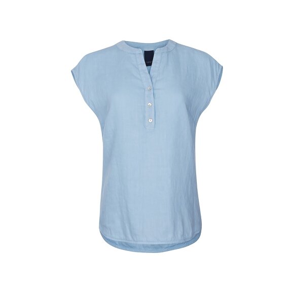 ONE TWO LUXZUZ - KISSER BLOUSE ICE BLUE