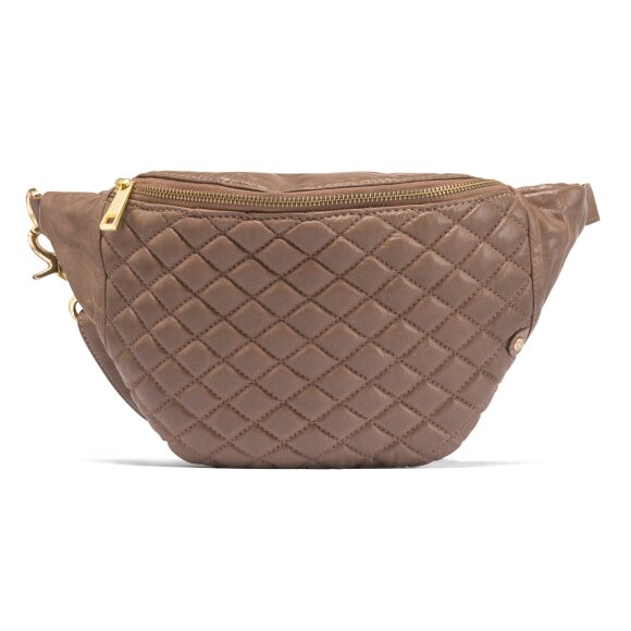 DEPECHE - MUSTANG BROWN QUILT BUMBAG