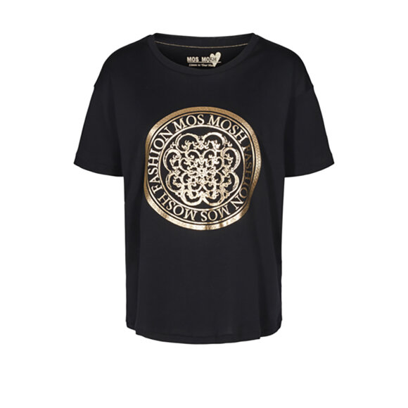 MOS MOSH - KERRY SORT T-SHIRT M. GULD PRI