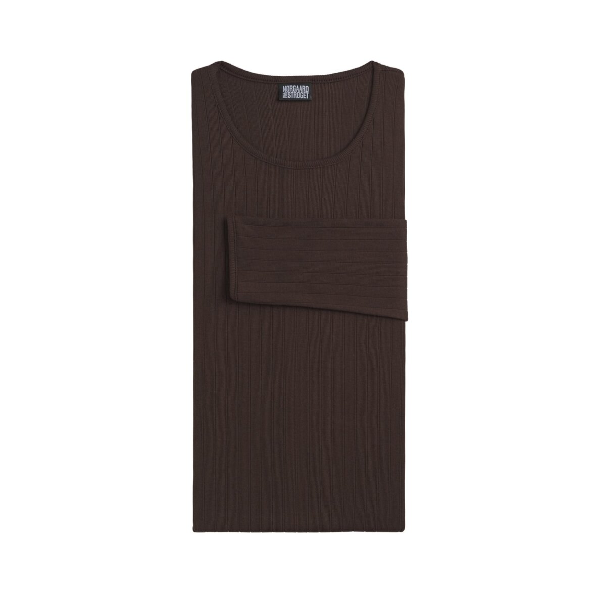 SCHELDE | - BLUSER/SKJORTER - STRØGET - BRUN RIB BLUSE