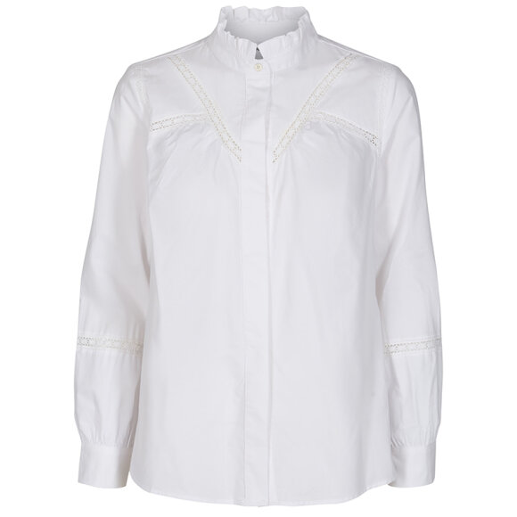 CO COUTURE - SILLA LACE BLOUSE WHITE