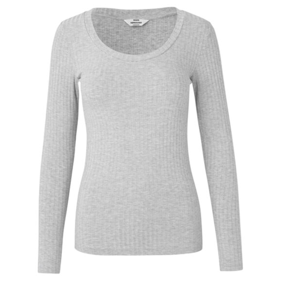 MADS NØRGAARD - GREY MELANGE 5X5 RIB TINILLA