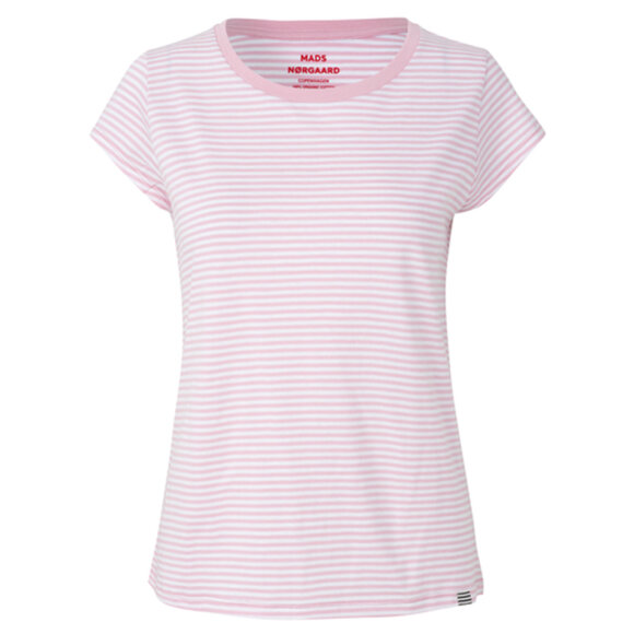 MADS NØRGAARD - WHITE/ROSE FAV. STRIPE TEASY