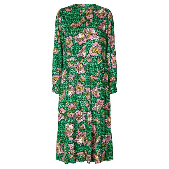 LOLLYS LAUNDRY - KAIA DRESS DARK GREEN