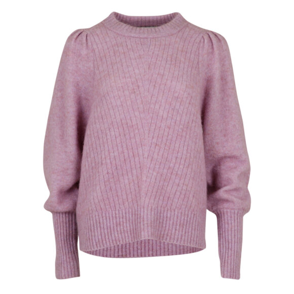 NEO NOIR - LAVENDER KELSEY KNIT BLOUSE