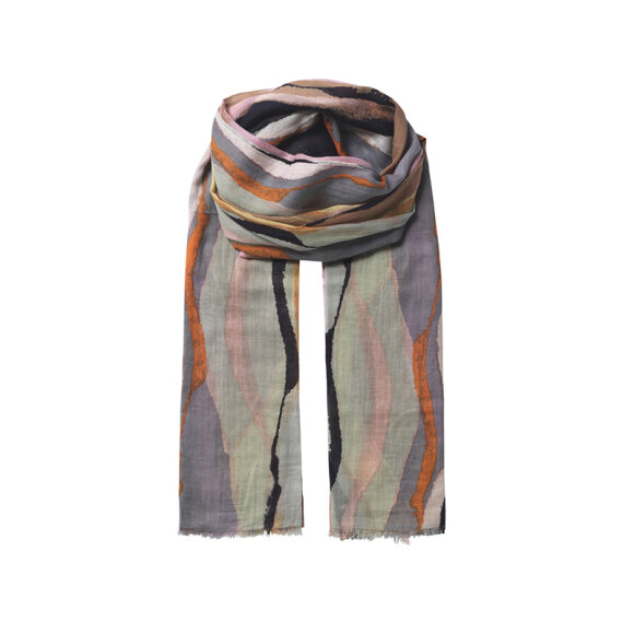 BECKSÖNDERGAARD - TIE DYE ORGANIC SCARF MULTI