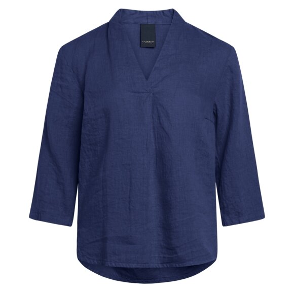 ONE TWO LUXZUZ - INGALIL BLOUSE INDIGO BLUE