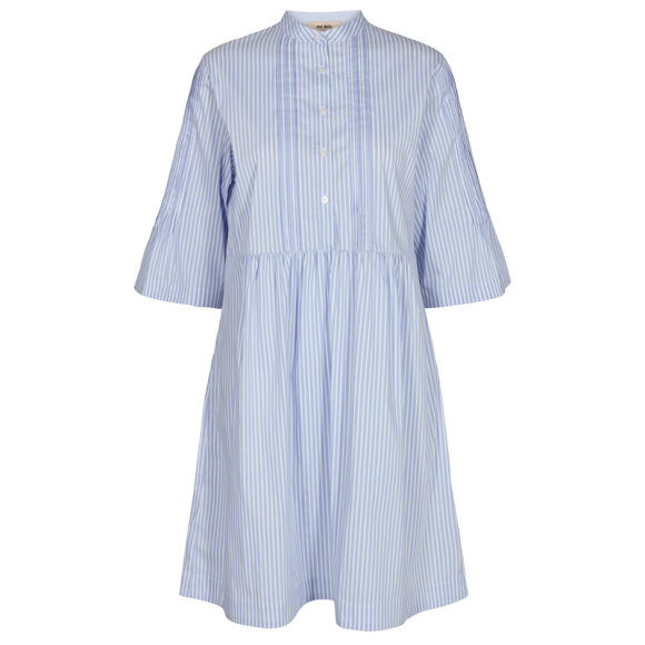 MOS MOSH - AMANDA STRIPE DRESS BLUE