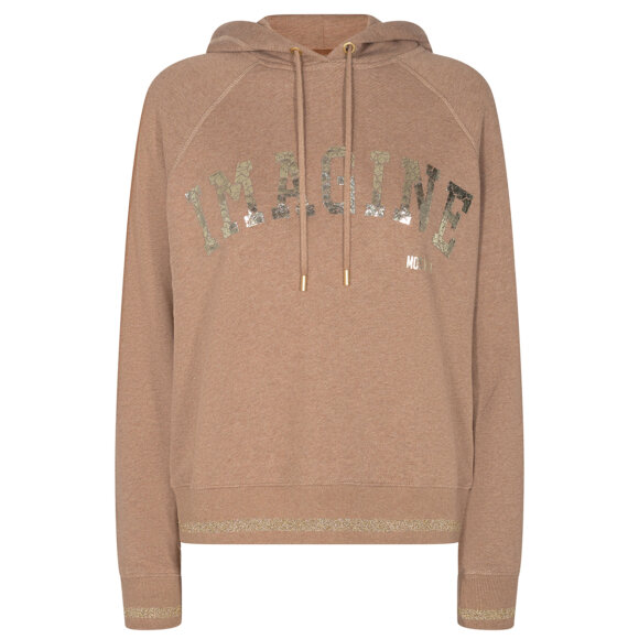 MOS MOSH - BEIGE MEL. KASH HOODIE SWEAT