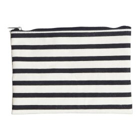 HOUSE DOCTOR - MAKEUP BAG, STRIPES BLACK/WHIT