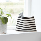 House Doctor - MAKEUP BAG, STRIPES BLACK/WHIT