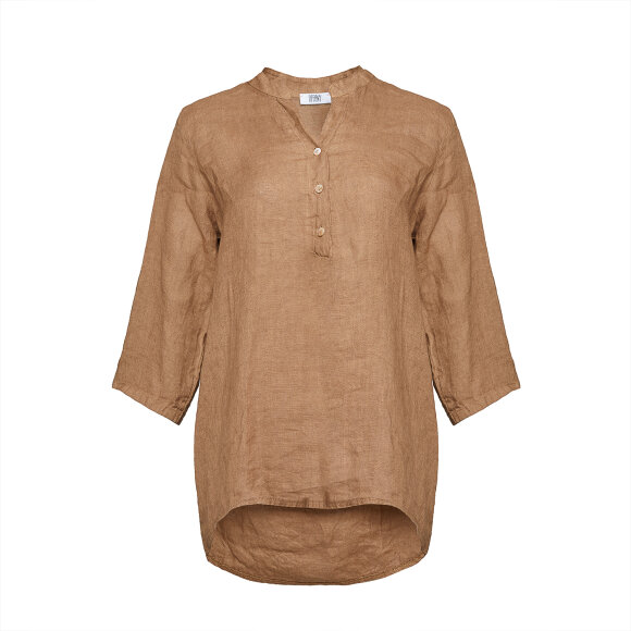 TIFFANY - 17661 Shirt Camel Linen