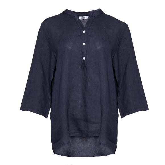 TIFFANY - Shirt, Navy, Linen