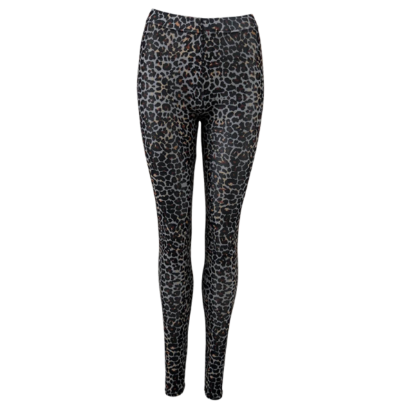 BLACK COLOUR - GREY LEO ANNIE MESH LEGGINGS