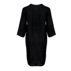 TIFFANY - BLACK LONG SHIRT LINEN