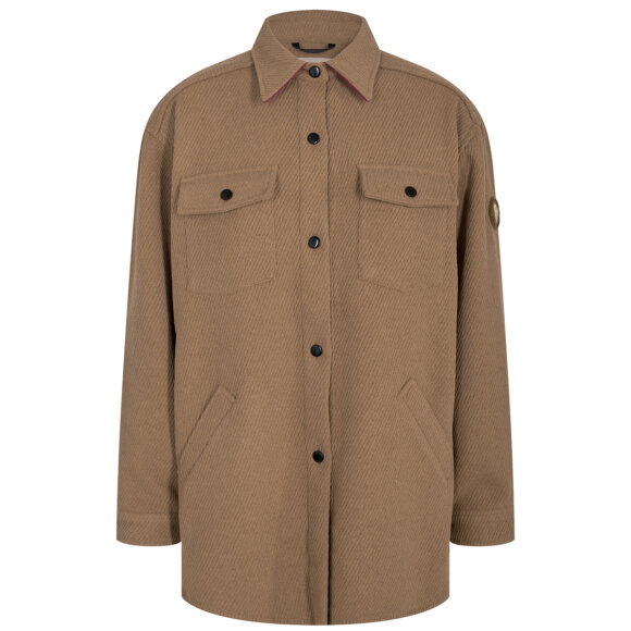 MOS MOSH - BURRO CAMEL VERA WOOL SHIRT