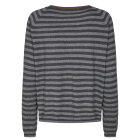 MOS MOSH - DARK GREY MEL WYN STRIPE KNIT