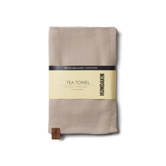 HUMDAKIN - LIGHT STONE ORGANIC TEA TOWEL