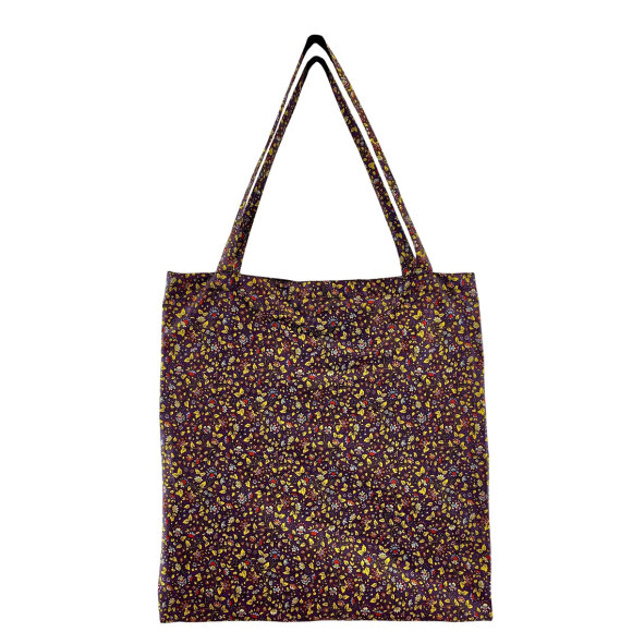 BLACK COLOUR - PURPLE LULU BLOSSOM SHOPPER