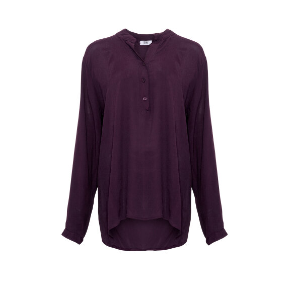 TIFFANY - LONG SLEEVE SHIRT AUBERGINE