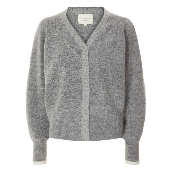 LOLLYS LAUNDRY - GREY MELANGE LAURA CARDIGAN