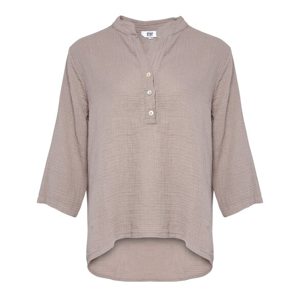 TIFFANY - NOUGAT SHIRT DOUBLE COTTON