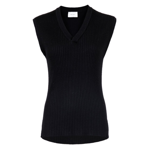 NEO NOIR - VENICE KNIT VEST BLACK